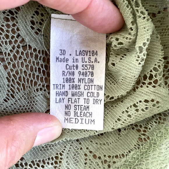 Vintage Three Dots Lace 3/4 Sleeve Top - Picture 6 of 11